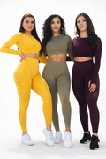 Seamless yoga gym suit